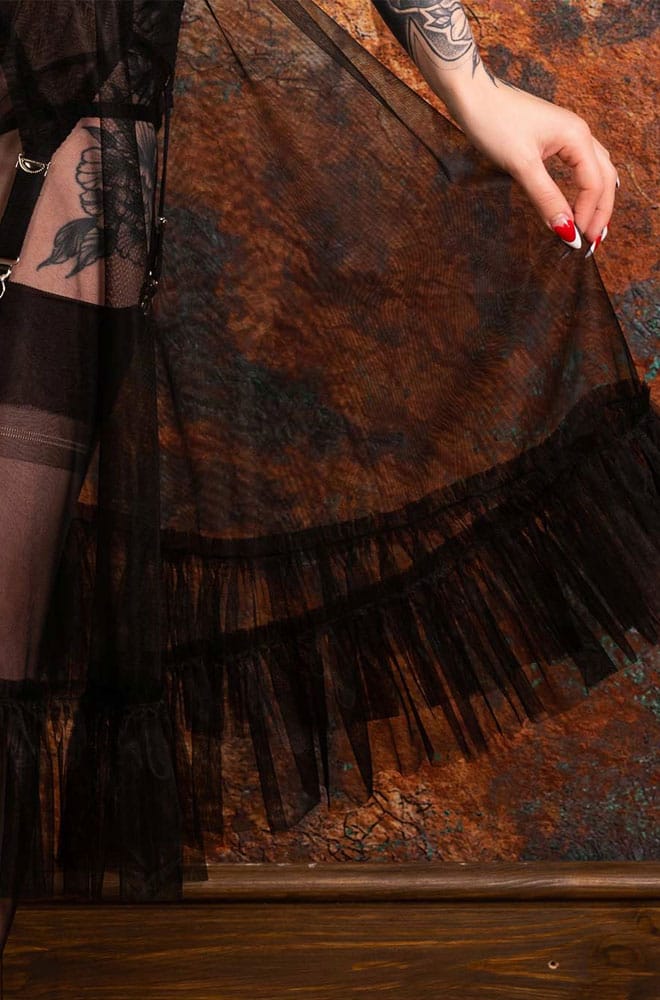 Sandra 1950s Petticoat - semi-sheer & designed to be worn under full skirts to add movement without bulk or wear it as outerwear for maximum pinup drama