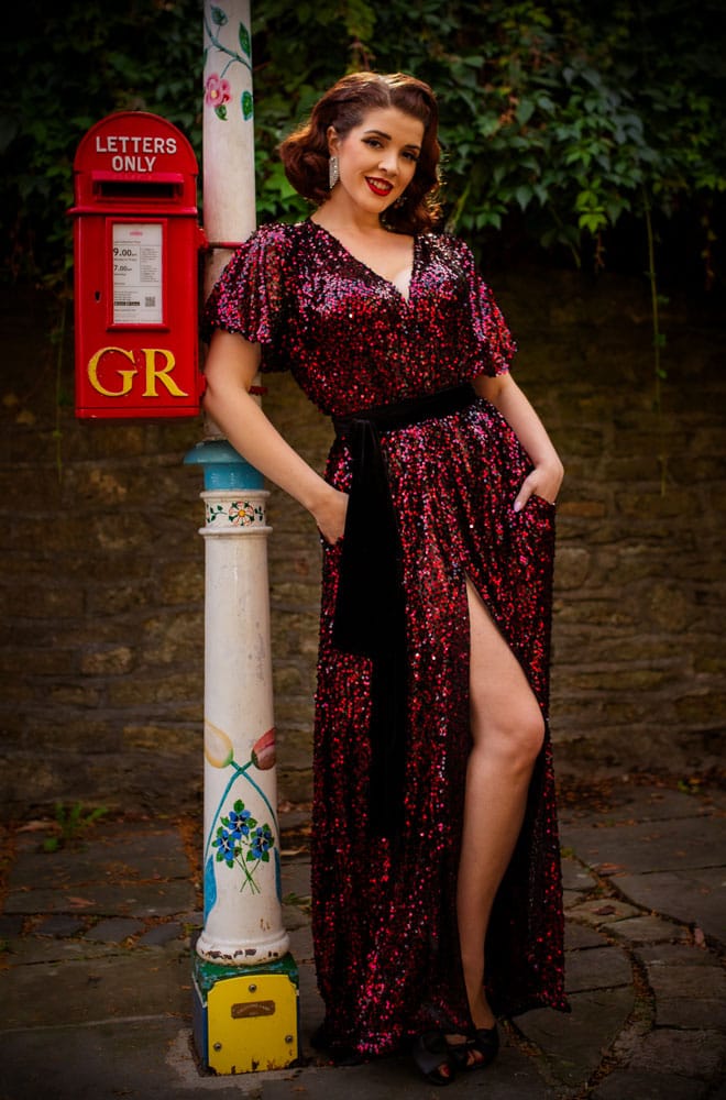 Ruby Sequin Claudia Gown