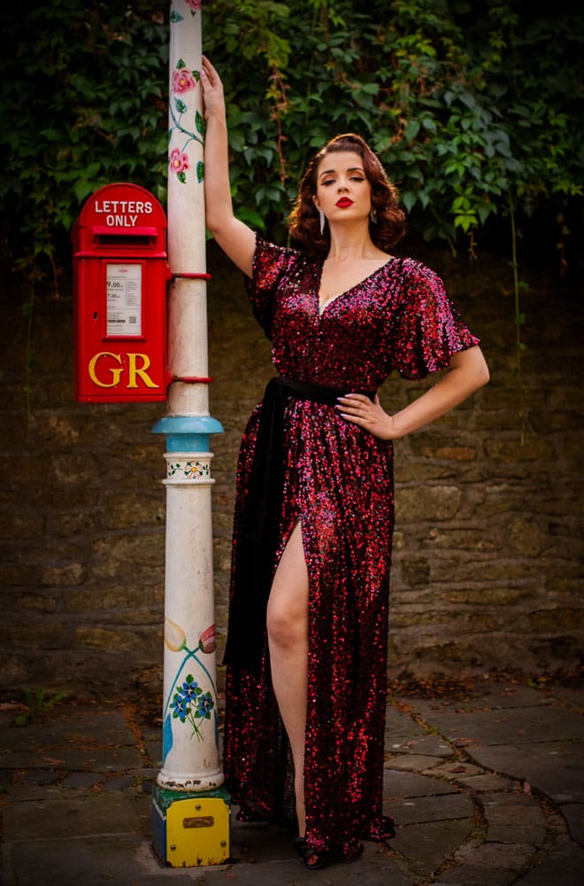 Ruby Sequin Claudia Gown